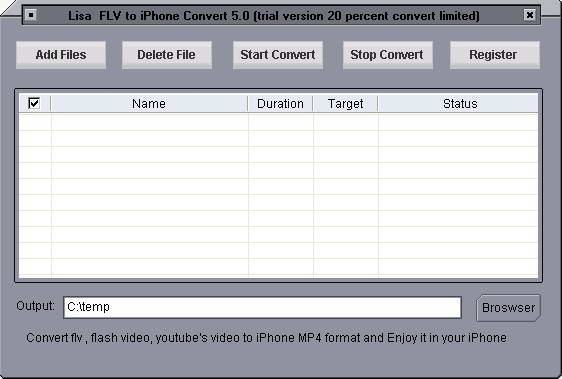 lisasoft FLV to iPhone Converter
