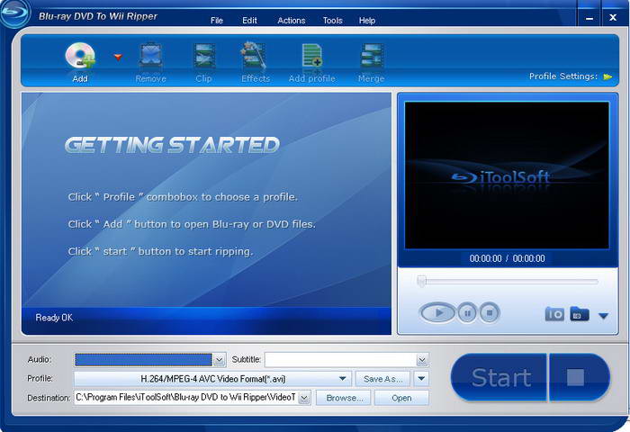 iToolSoft Blu-ray DVD to Wii Ripper