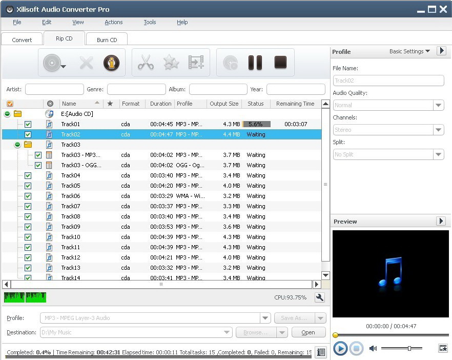 Xilisoft Audio Converter Pro截图1