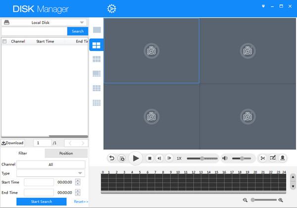 大华硬盘录像机客户端(DiskManager)截图1