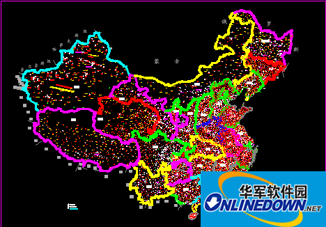 中国地图CAD完整版截图