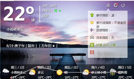 中国天气预报截图