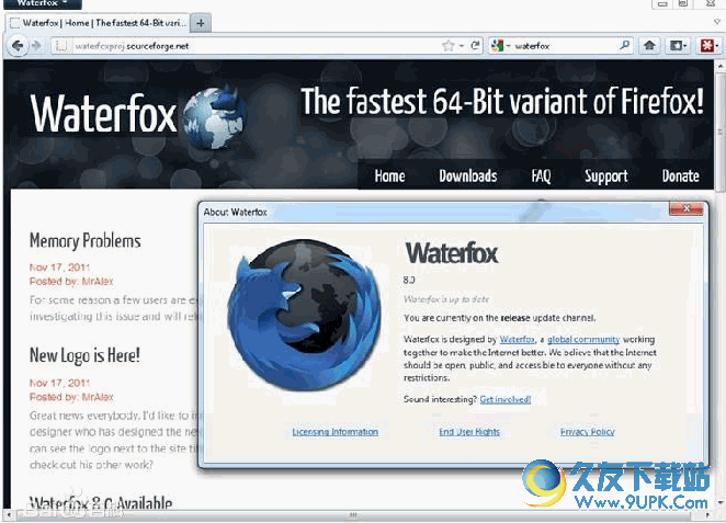 Waterfox水狐浏览器[纯位版火狐浏览器] 汉化优化版
