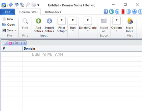 Domain Name Filter pro