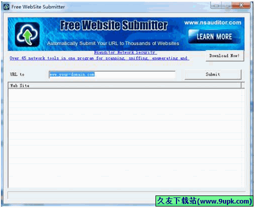 Free Website Submitter 免安装版[网站提交搜索引擎工具]