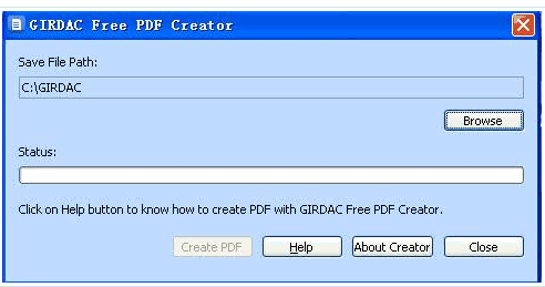 GIRDAC Free PDF Creator 中文免安装版[PDF文档创建工具]