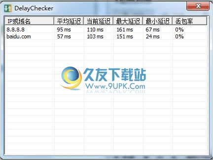 DelayChecker 免安装[服务器网络延迟测试对比器]