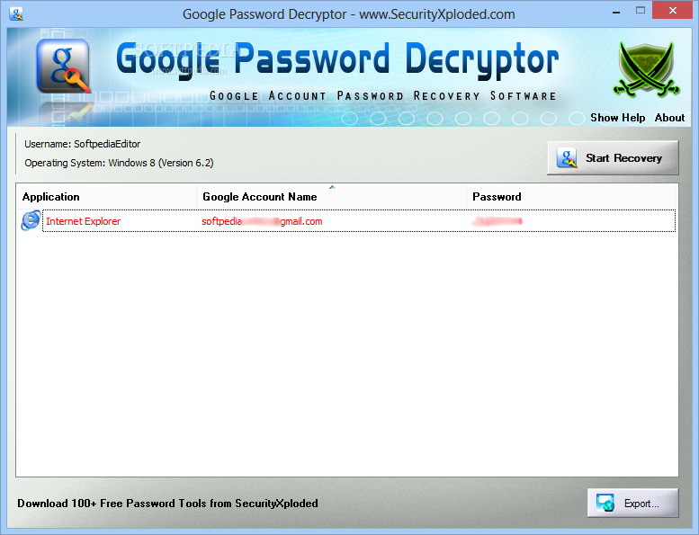 GooglePasswordDecryptor 英文