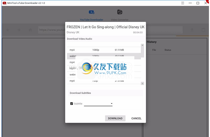MiniTool uTube Downloader