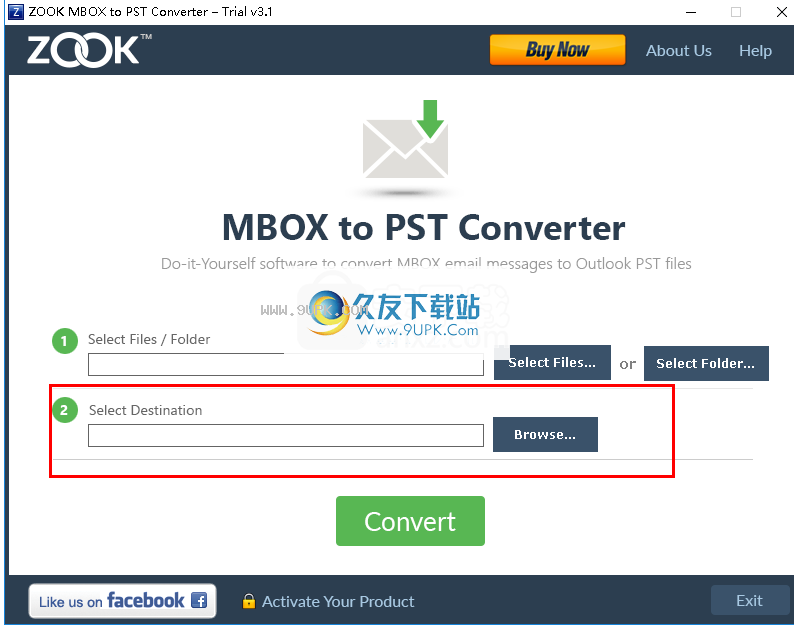 ZOOKThunderbirdtoOutlookConverter