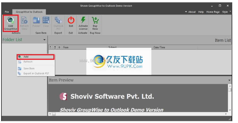 ShovivGroupwisetoOutlookConverter