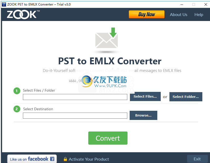 ZOOK PST to EMLX Converter