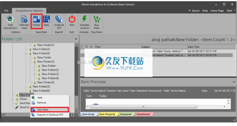 ShovivGroupwisetoOutlookConverter