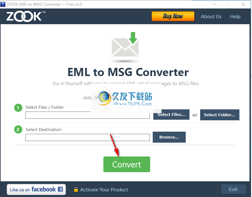 ZOOK EML to MSG Converter