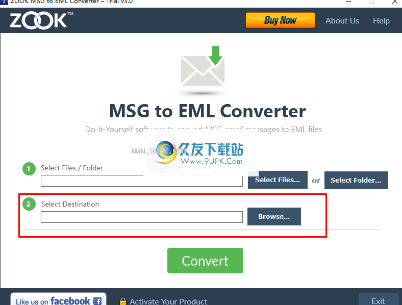 ZOOK MSG to EML Converter