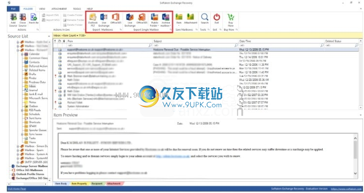 Softaken EDB to PST Converter