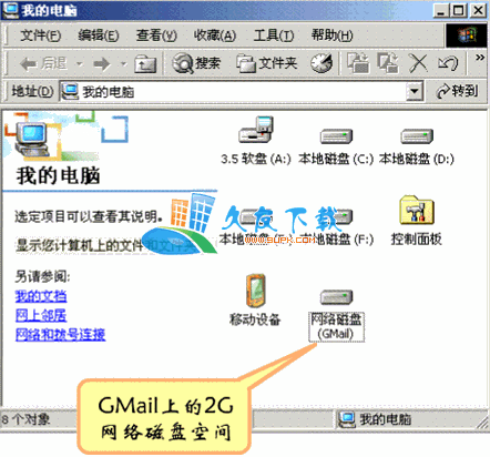 GMail Drive shell extension 汉化版下载，谷歌邮箱GMAIL转虚拟硬盘