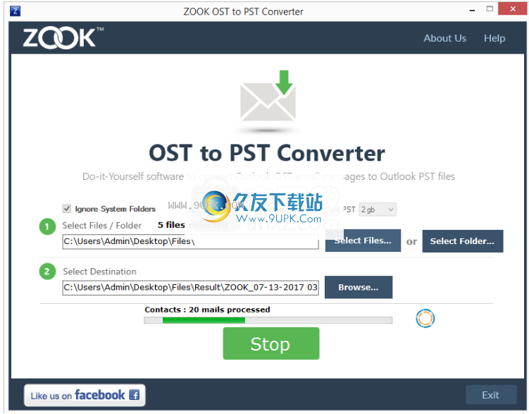ZOOK OST to PST Converter