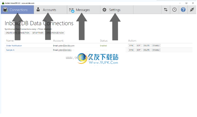 ArclabInbox2DB