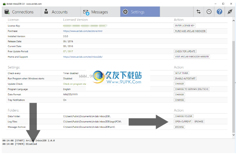 ArclabInbox2DB