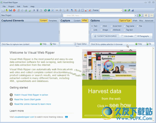 Visual Web Ripper破解版[网页代码数据抓取工具] 特别版截图1