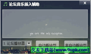 论坛音乐插入辅助软件 免安装版截图1