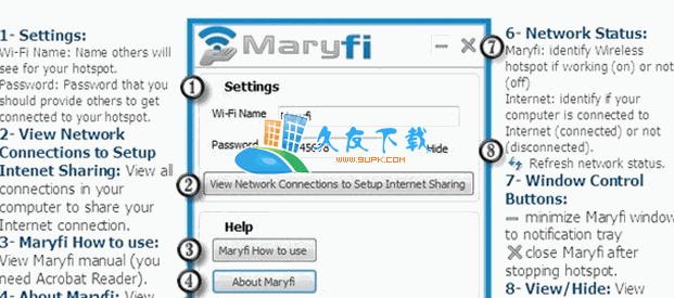 【笔记本架设wifi软件】Maryfi下载V英文版