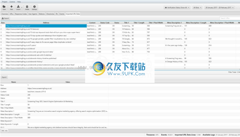ScreamingFrogLogFileAnalyser