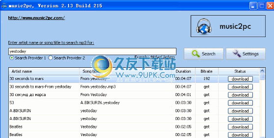 musicpc下载免安装版_国外mp下载搜索截图1