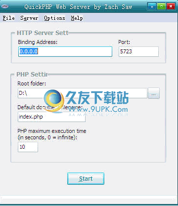 QuickPHP下载英文免安装版_调试PHP的独立服务器