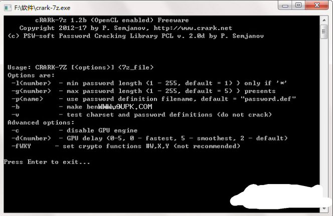 crarkzip(Zip密码破解工具)