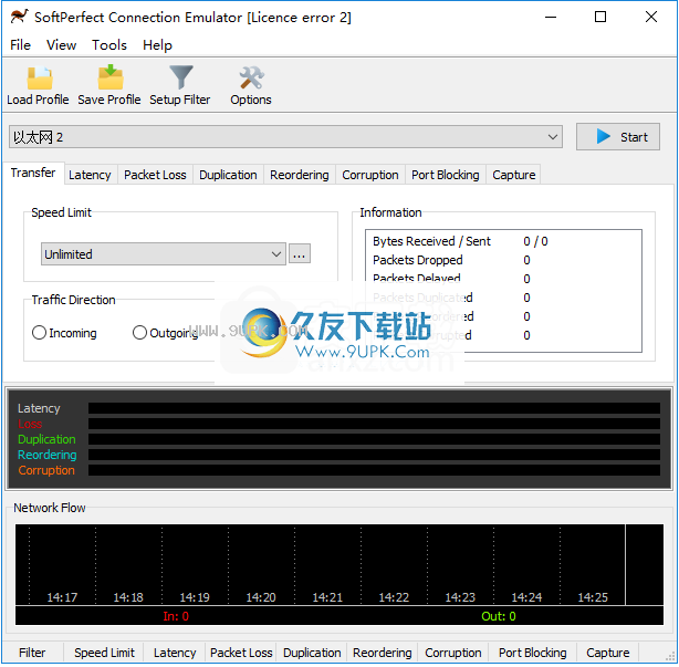 SoftPerfect Connection Emulator