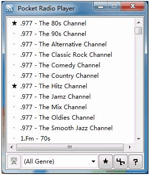 Pocket Radio Player 中文免安装版[袖珍网络收音机软件]
