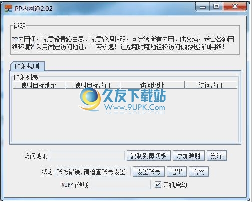 PP内网通 免安装版[内网端口映射程序]
