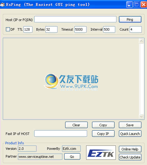 EzPing下载中文免安装版_测试IP地址工具