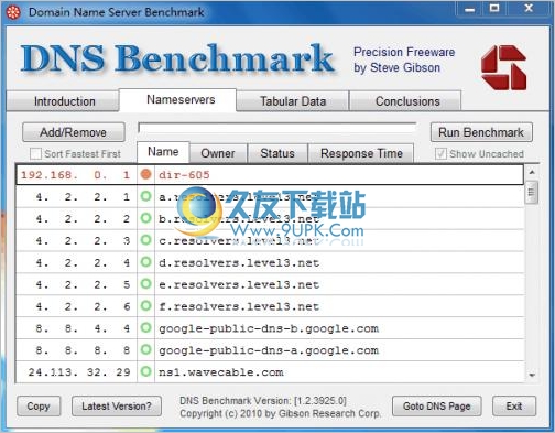 DNS Benchmark 免安装版[DNS测速器]
