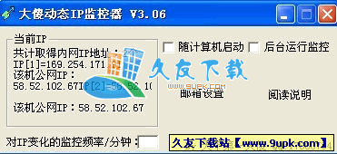 大傻动态IP监控器V中文[动态IP监控工具]
