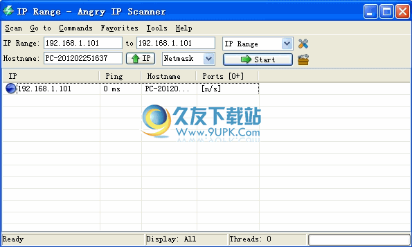 Angry IP Scanner下载B免安装_快速IP地址扫描工具