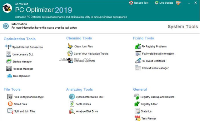 Asmwsoft PC Optimizer