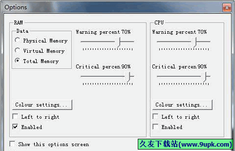 RAM CPU Taskbar 免安装版[任务栏资源占用显示器]