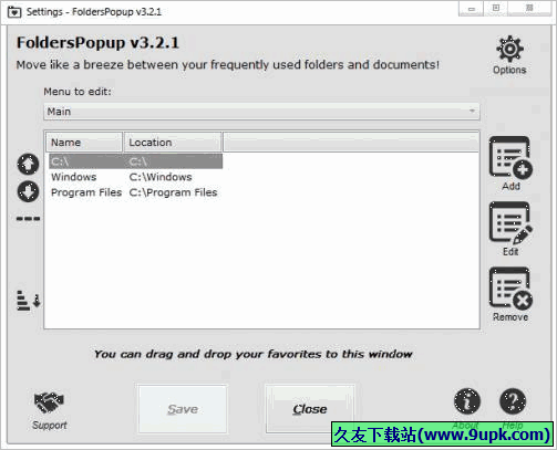 Folders Popup 免安装版[快速打开文件夹工具]