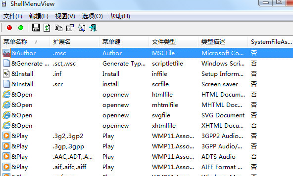 ShellMenuView 汉化版