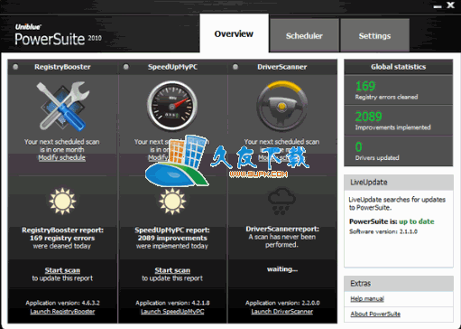 【系统加速软件】Uniblue PowerSuite 下载v多语版