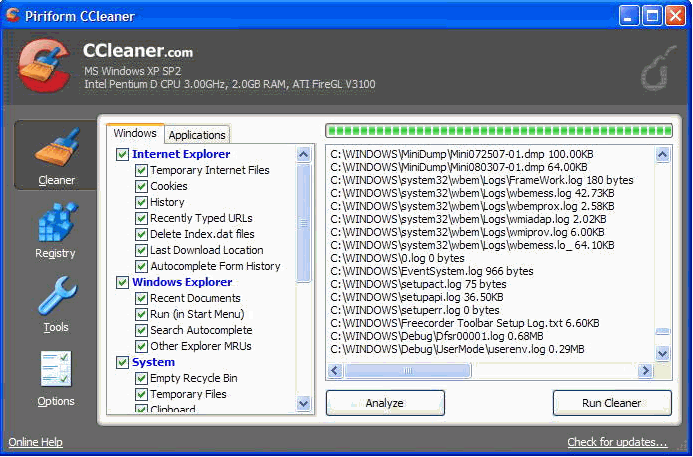 系统优化CCleaner 真正单文件完全汉化版