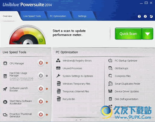Uniblue PowerSuite Pro下载 免费注册版截图1