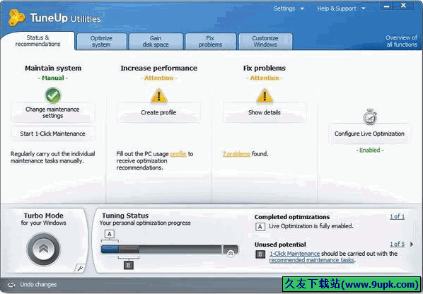 TuneUp Utilities Final英文便携版