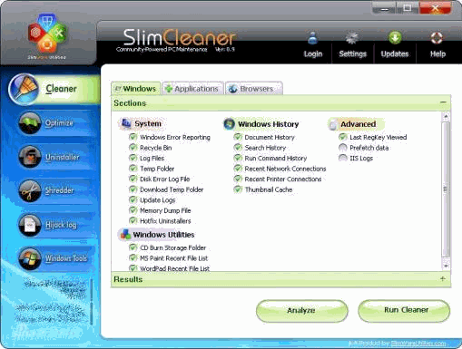 SlimCleaner 英文版[电脑优化清理软件]