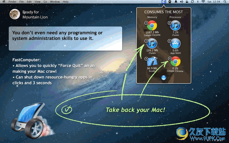 FastComputer for Mac[Mac系统优化工具] v 最新特别版