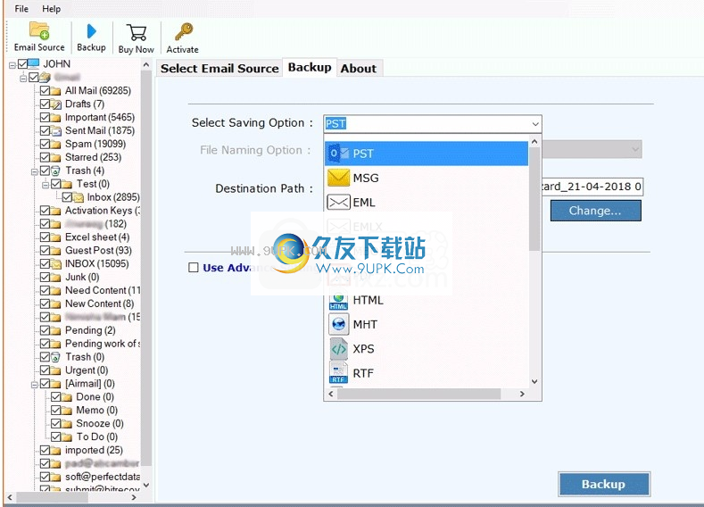 BOL Backup Wizard