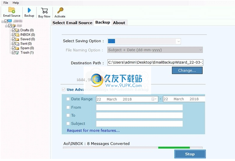 Mail2WorldBackupWizard